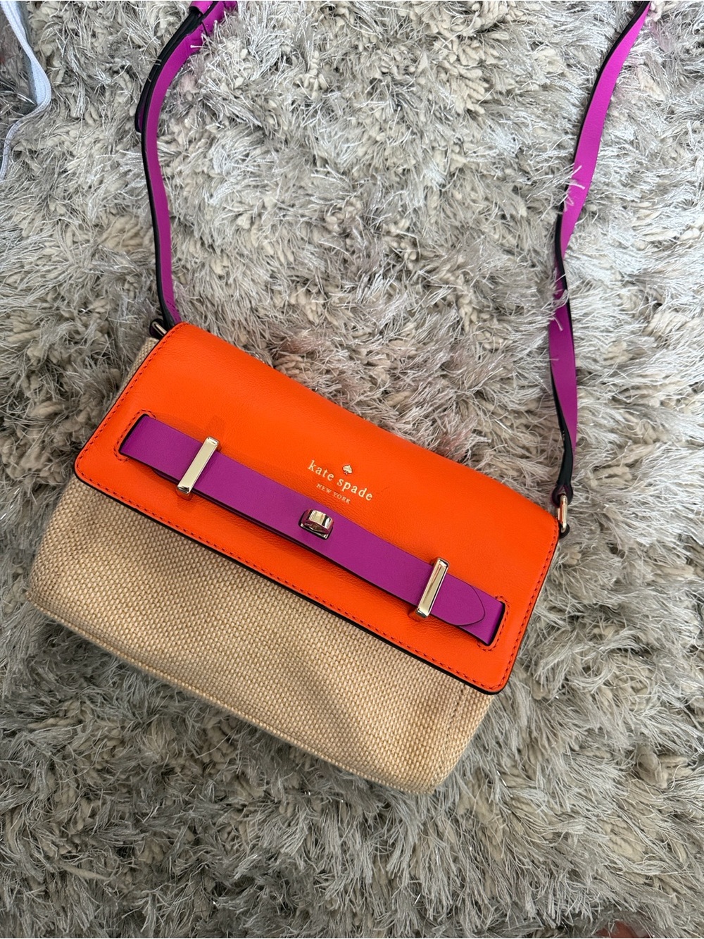 kate spade Orange & Purple Crossbody Bag
